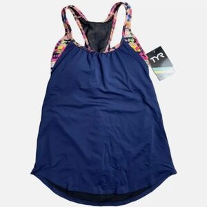 TYR Durafast Navy Blue Tankini